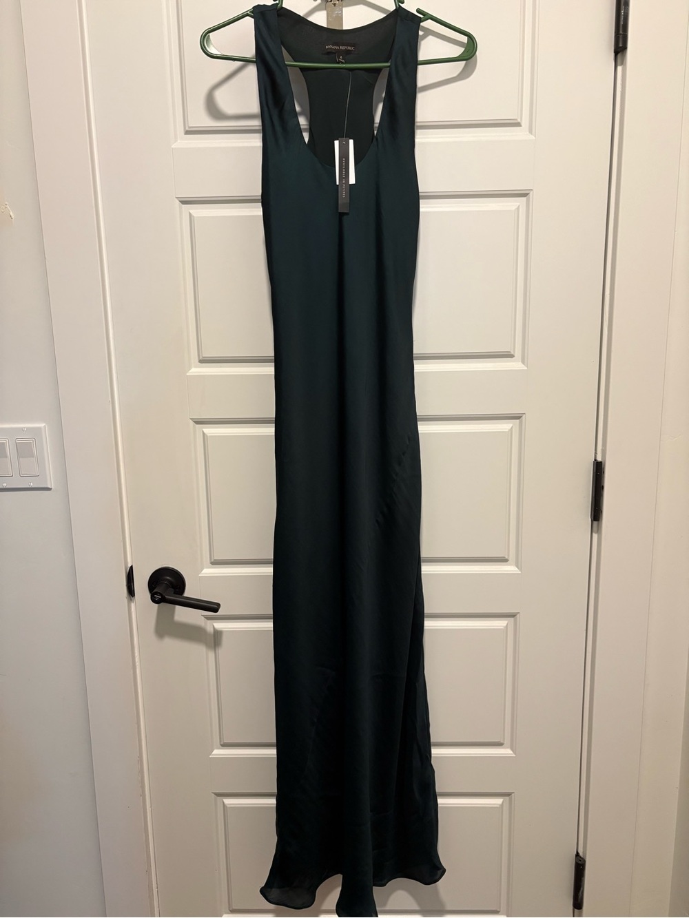 Banana Republic Dark Teal Racerback Maxi Dress